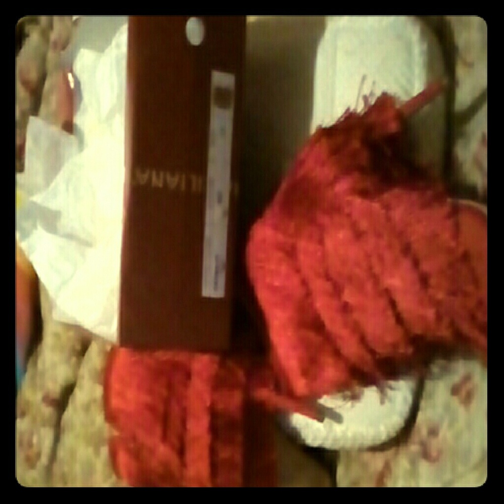 Liliana red ,fringed ,pantina style boots